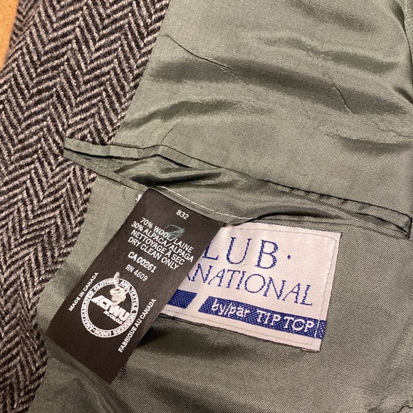 Vintage MEN’S Herringbone Tweed Blazer - Picture 8 of 12